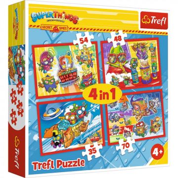 Puzzle Trefl 4 in 1 Spionii Secreti