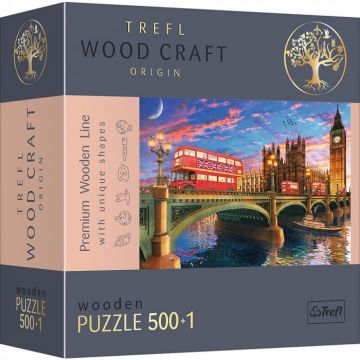 Puzzle Trefl din Lemn 500+1 Obiectivele Turistice din Londra
