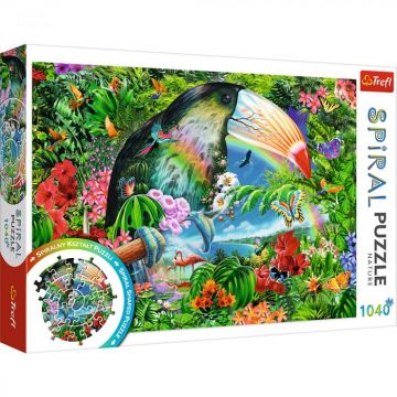 Puzzle Trefl Spiral 1040 Piese Animale Tropicale