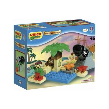 Set constructie Unico Plus Set Pirati mic Set constructie Unico Plus Set Pirati mic