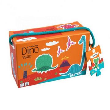 Set de 3 puzzle, Dino - Little Bright Ones