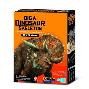 Set educativ Sapa si descopera Dinozauri - Triceratops