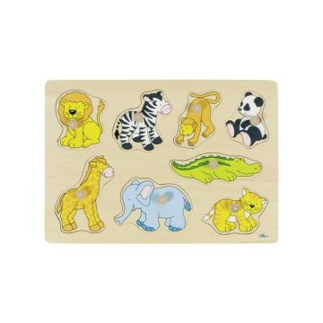 Goki - Puzzle animale Gradina Zoologica Puzzle Copii, pcs 8
