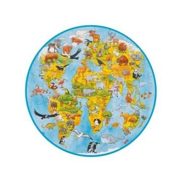 Goki - Puzzle educativ Lumea Puzzle Copii, pcs 49