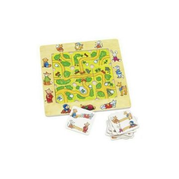 Puzzle din lemn cu provocari - Gaseste calea