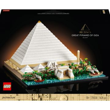 LEGO® Architecture - Marea piramida din Giza 21058, 1476 piese, Multicolor