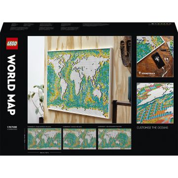 LEGO® Art - Harta lumii 31203, 11695 piese
