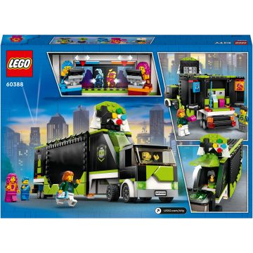 LEGO® City - Camion pentru turneul de gaming 60388, 344 piese, Multicolor