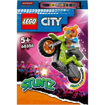 LEGO® City - Motocicleta de cascadorie cu urs 60356, 10 piese, Multicolor