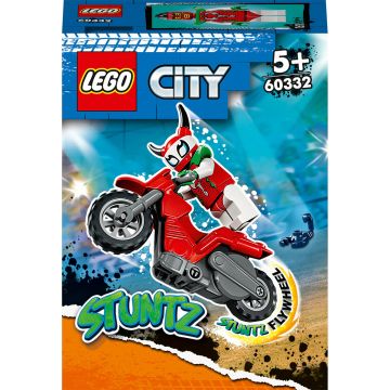 LEGO® City: Motocicleta scorpion de cascadorii, 15 piese, 60332, Multicolor