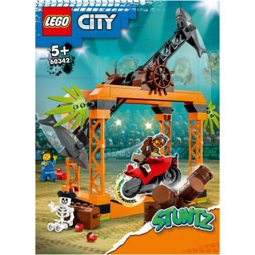 LEGO® City - Provocarea de cascadorii Atacul rechinului 60342, 122 piese, Multicolor