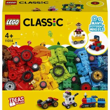 LEGO Classic - Caramizi si roti 11014, 653 piese, Multicolor