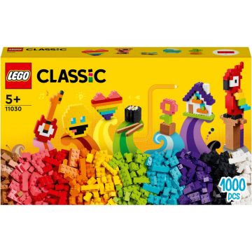 LEGO® Classic - O multime de caramizi 11030, 1000 piese, Multicolor