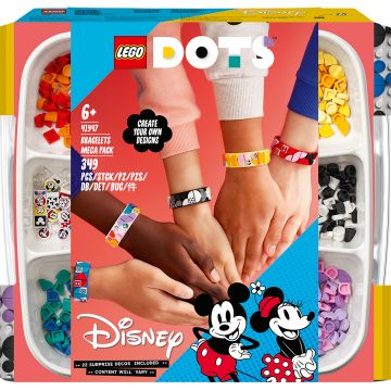 LEGO® DOTS™: Mega pachet cu Bratari Mickey si Friends, 349 piese, 41947, Multicolor