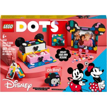 LEGO® DOTS™: Pachet Back to School Mickey Mouse si Minnie Mouse, 669 piese, 41964, Multicolor
