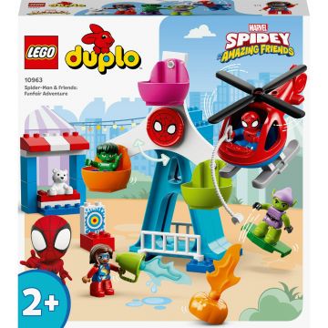LEGO® DUPLO® Marvel - Omul Paianjen si amicii: aventura in Parcul de distractii 10963, 41 piese, Multicolor
