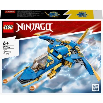 LEGO® Ninjago - Avionul cu reactie Fulger EVO al lui Jay 71784, 146 piese, Multicolor