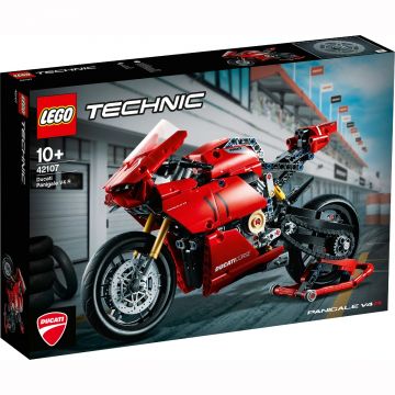 LEGO Technic - Ducati Panigale V4 R 42107, 646 piese, Multicolor