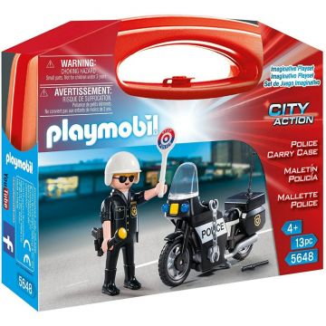 Playmobil City Action, Set portabil Politie, 5386, Multicolor