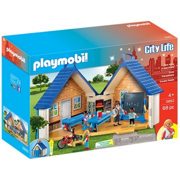 Playmobil City Life, Scoala, set mobil, 5662, Multicolor