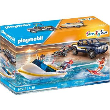 Playmobil Family Fun, Camion cu barca de viteza 70534