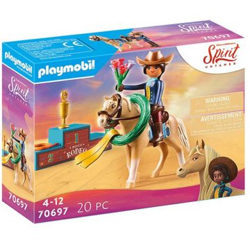 Playmobil Figures, Prude la Rodeo in Miradero, 70697, Multicolor