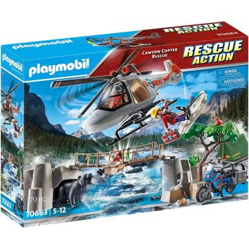Jucarie Playmobil Rescue Action, Operatiune de salvare din canion 70663