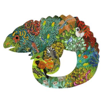 Puzzle cu 150 de piese pentru copii Djeco Cameleon