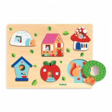 Puzzle de inserat Djeco Home