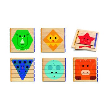 Puzzle din lemn pentru copii Djeco Animale