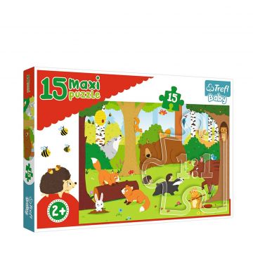 Puzzle animals in the forest Puzzle animals in the forest
