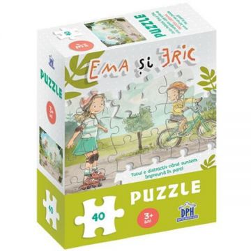 Ema si Eric in parc. Puzzle