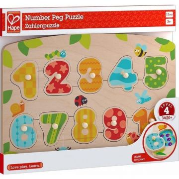 Hape number peg puzzle