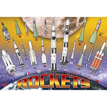 Puzzle 100 piese Rockets
