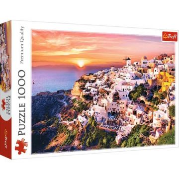 Puzzle 1000. Apus in Santorini