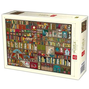 Puzzle 1000 Pattern: Raftul de carti