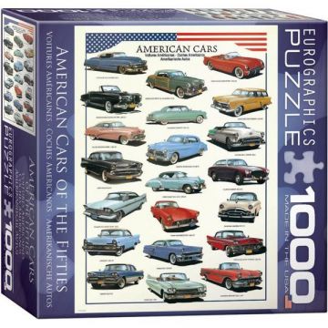 Puzzle 1000 piese American Cars of the 1950s