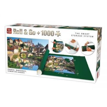 Puzzle 1000 piese + covoras, Franta - Burgundia
