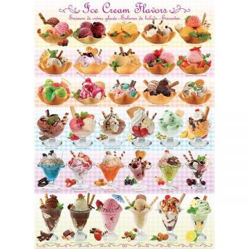 Puzzle 1000 piese Ice Cream Flavours