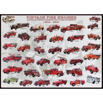 Puzzle 1000 piese - Vintage Fire Engines