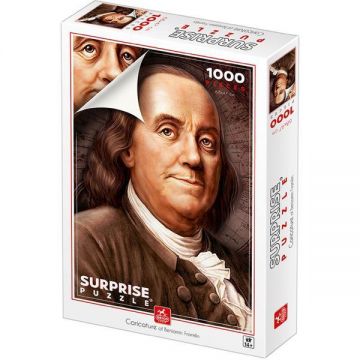 Puzzle 1000 Surprise. Caricature of Benjamin Franklin