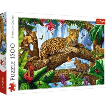 Puzzle 1500 trefl jaguar intr-o pauza odihnitoare