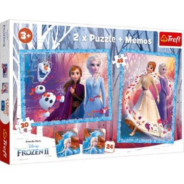 Puzzle 2 in 1 + Memo. Frozen 2 Tinutul misterios