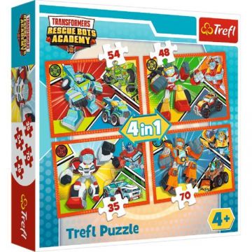 Puzzle 4 in 1. Academia Transformers