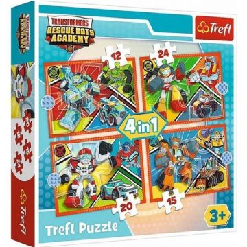 Puzzle 4in1. Academia robotilor Transformers