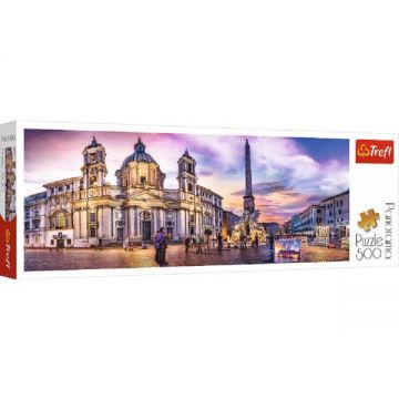 Puzzle 500. Panorama piata Navona din Roma