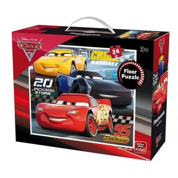 Puzzle de podea 24 piese, Cars 3