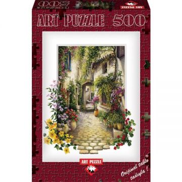Puzzle In The Small Flower Village, 500 piese