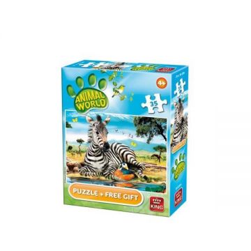 Puzzle Lumea animala, 35 piese