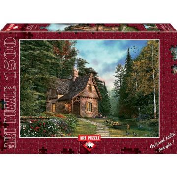 Puzzle Woodland Cottage, 1500 piese